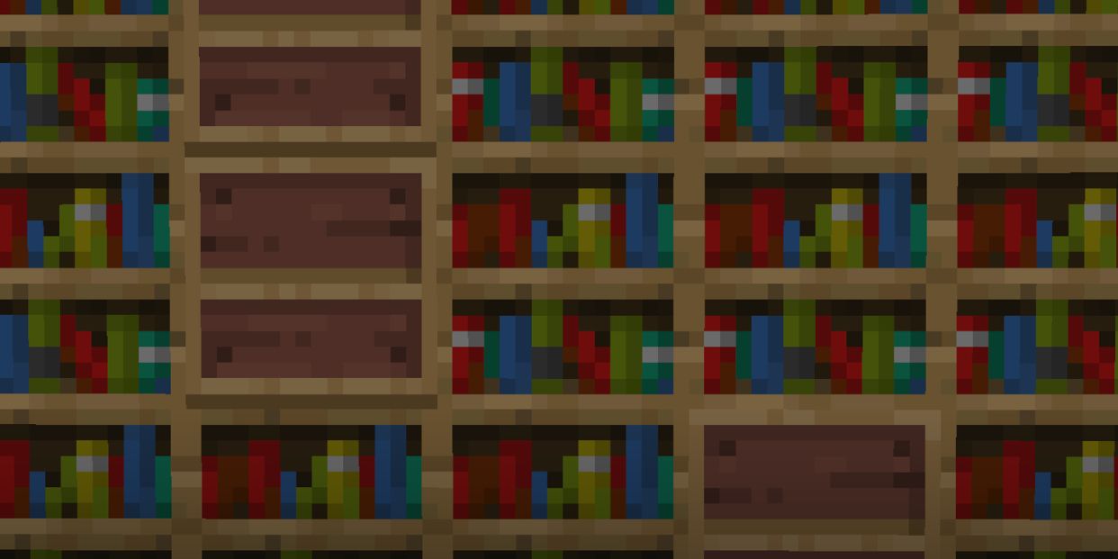 minecraft bookshelf