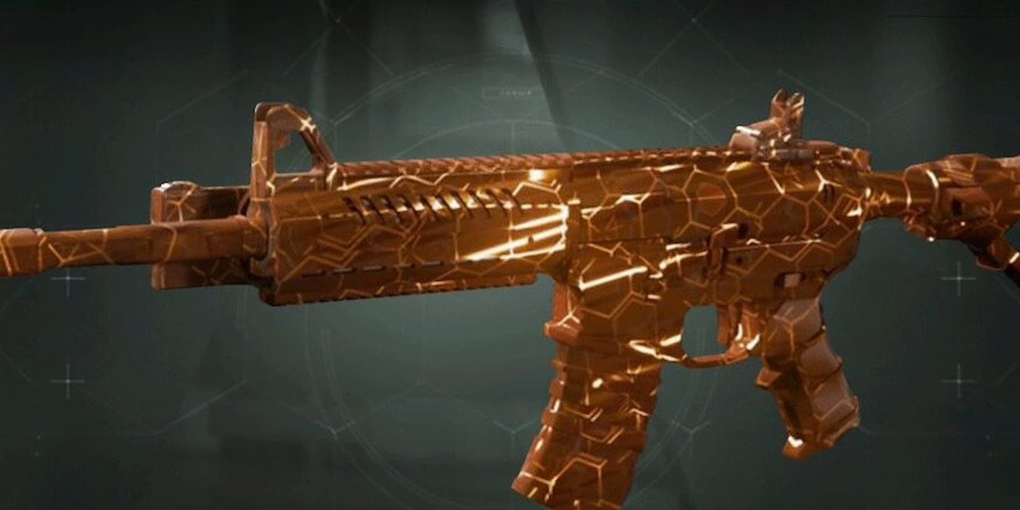 The NV4 Flatline variation has an almost volcanic appearance to its weapon skin.