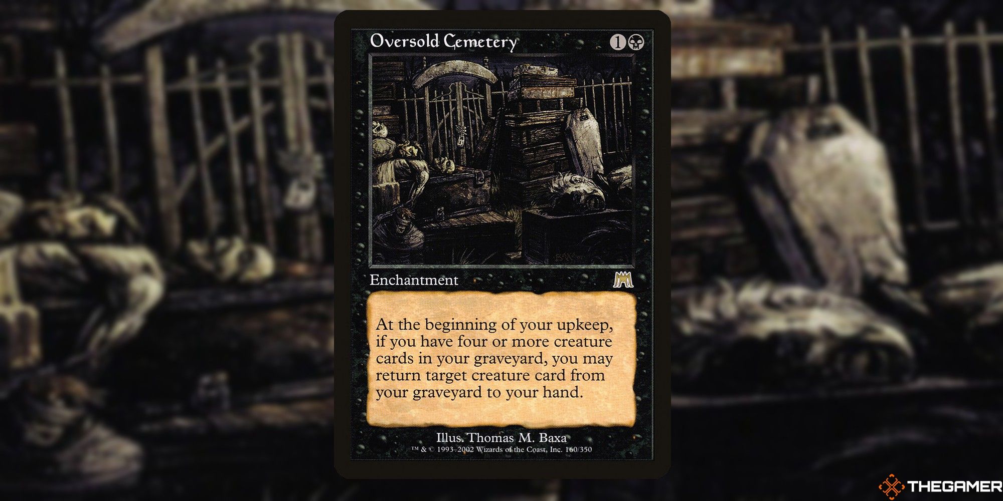 Oversold Cemetery card and art background