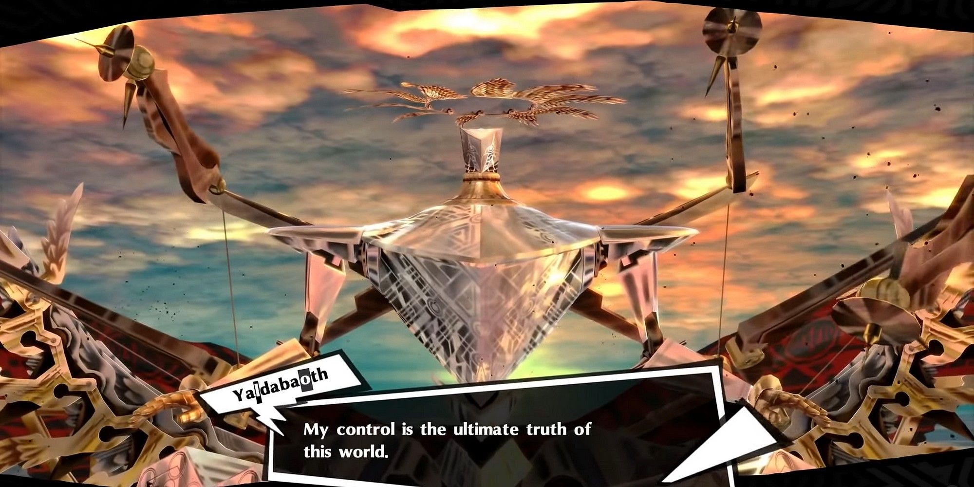 persona 5 royal yaldabaoth talking about controlling the world
