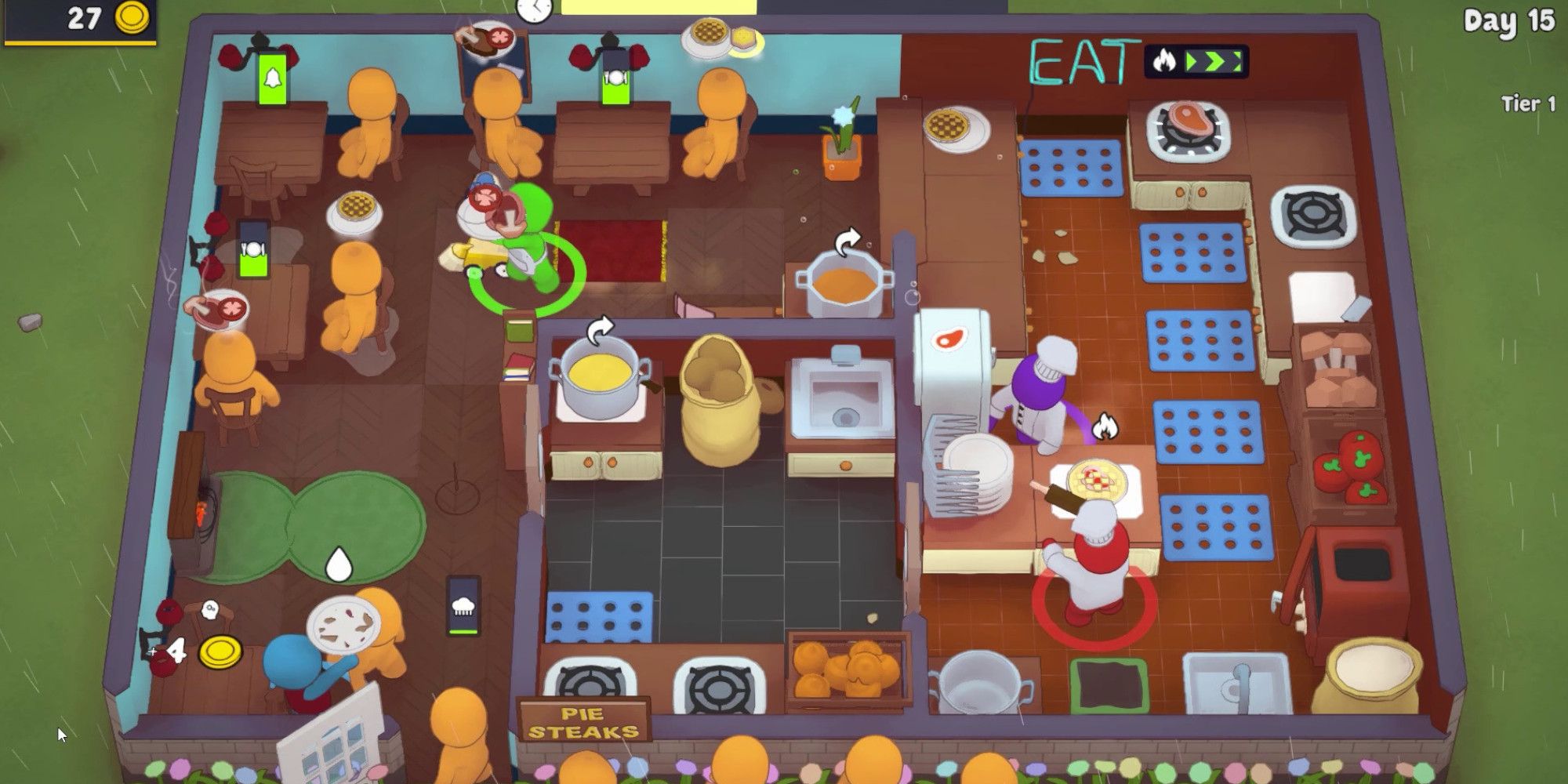 plateup - Busy Restaurant with four players