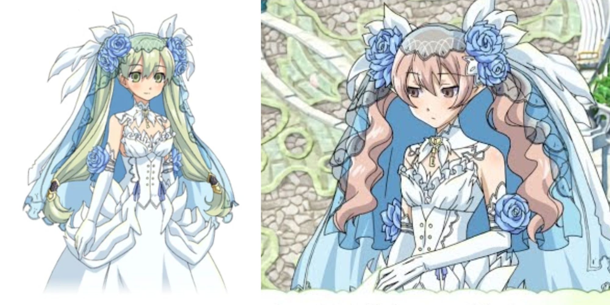 Rune Factory 4 Wedding Dress Character Art