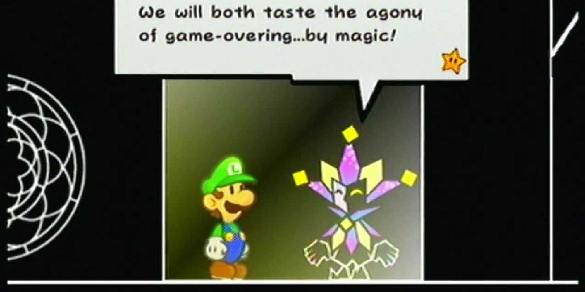 Super Paper Mario Dimentio Scene