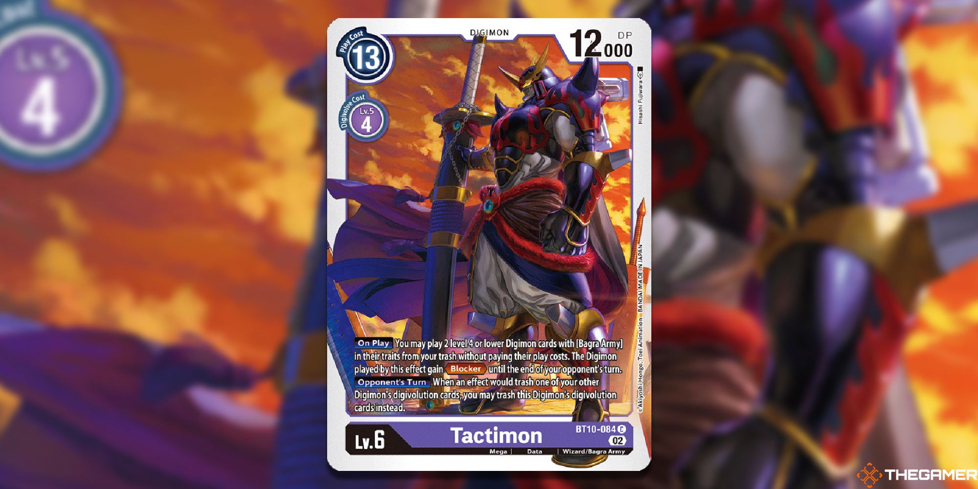 tactimon image with blur from digimon card game
