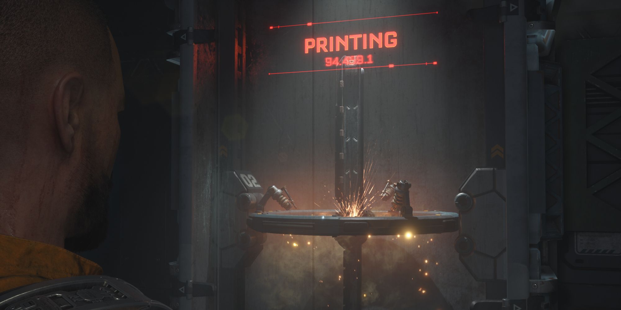 The Callisto Protocol Screenshot Of Printing Weapon