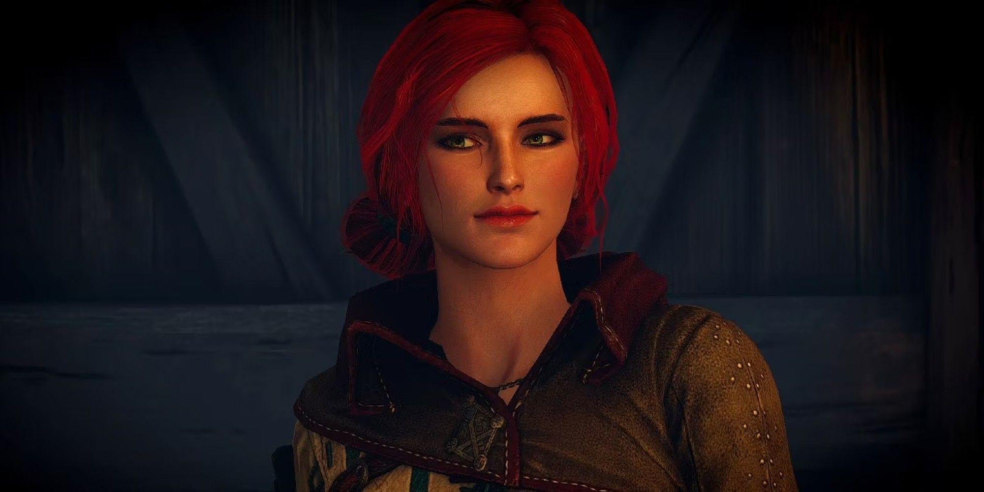 triss  giving the side eye in the witcher 3