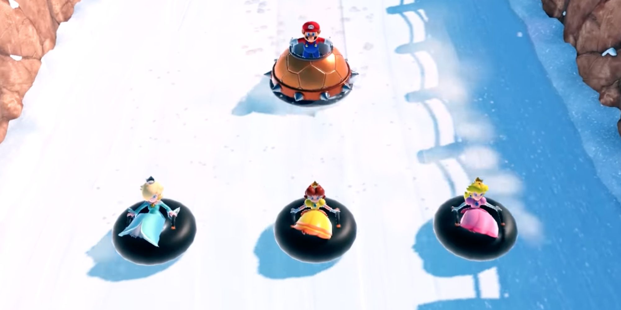 Tube It or Lose It from Mario Party Featuring Mario, Rosalina, Princess Daisy, and Princess Peach