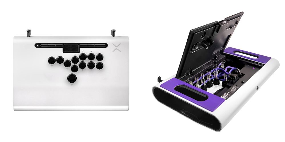 Victrix by PDP Pro FS-12 Arcade Fight Stick for PlayStation 5 collage
