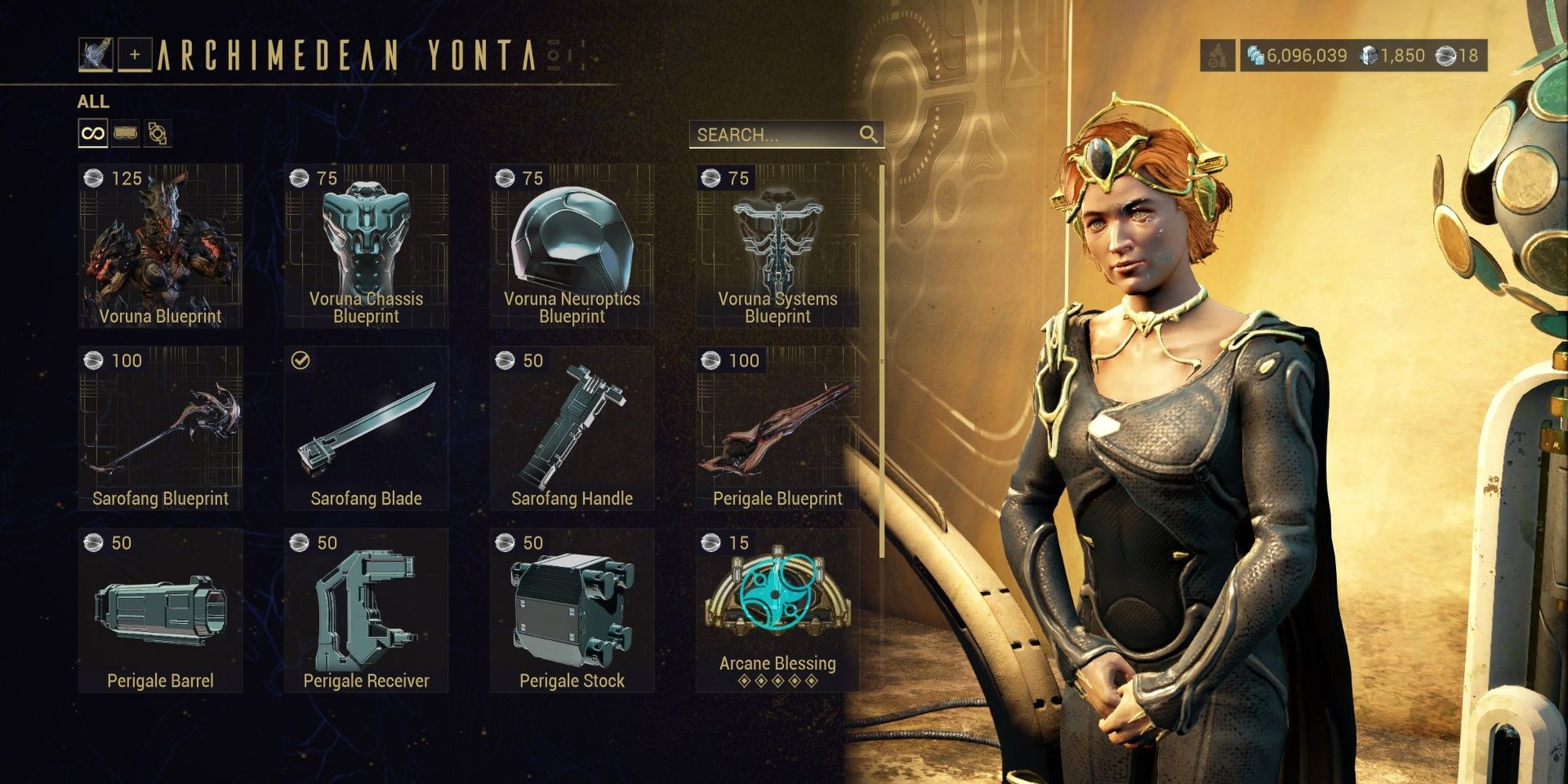 Warframe Archimedean Yonta Rewards