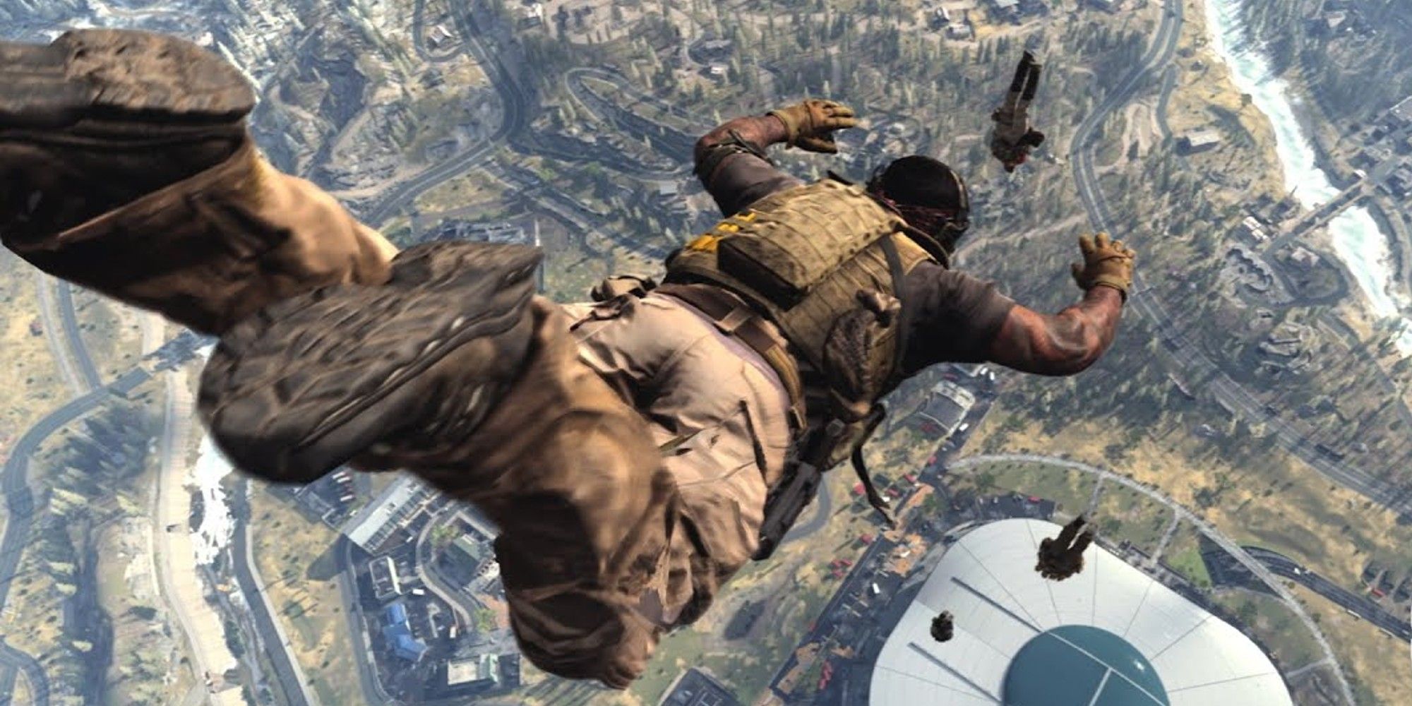 skydiver in call of duty warzone