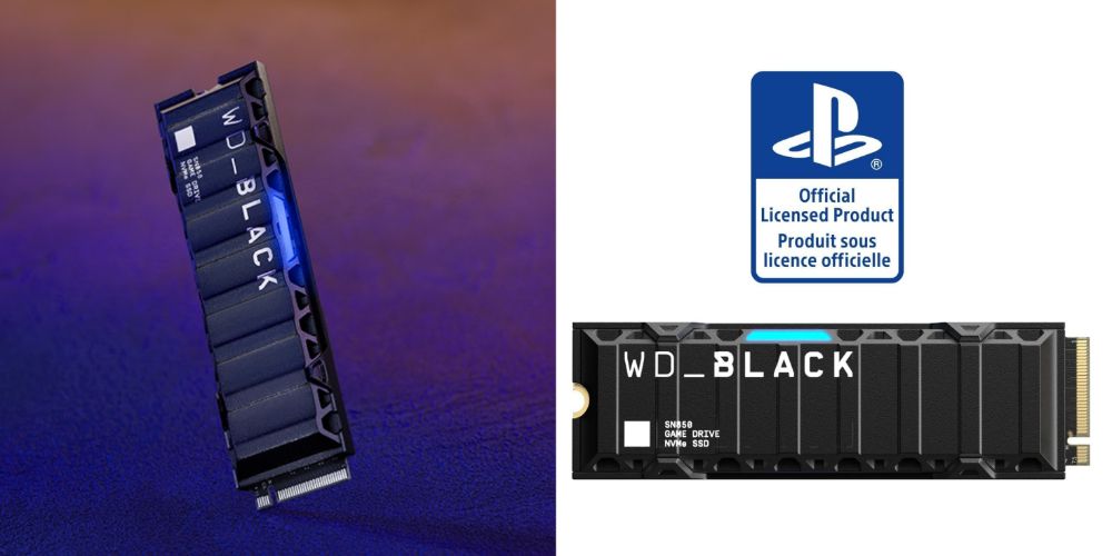 WD_BLACK SN850 NVMe SSD for PlayStation 5 collage