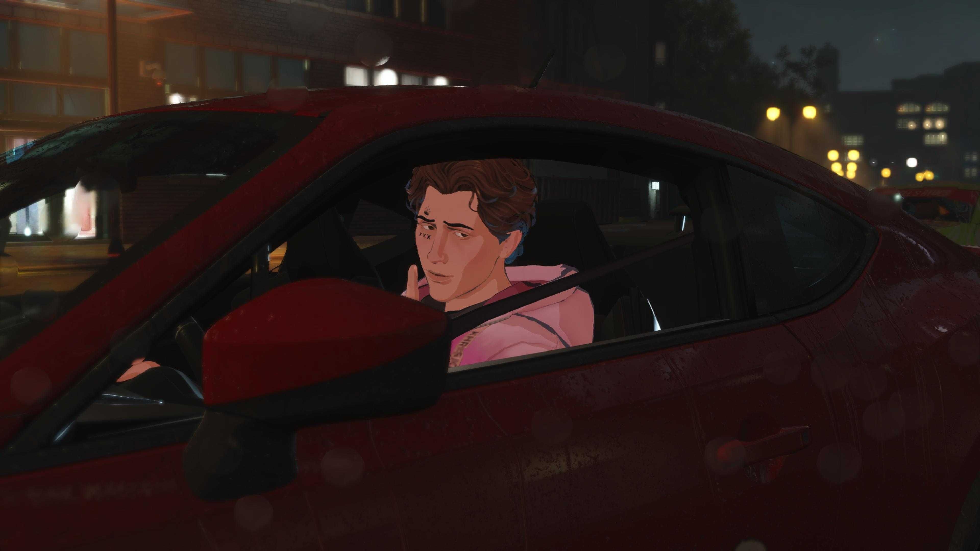 George with his Subaru in Need for Speed Unbound.