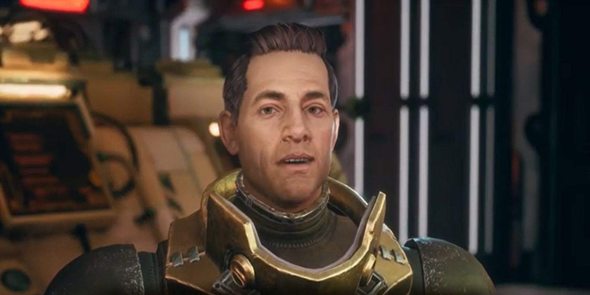 Vicar Max Aboard Ship in Outer Worlds