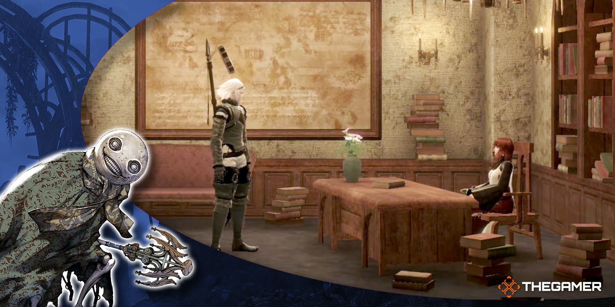 Art and screenshot from Nier Replicant.