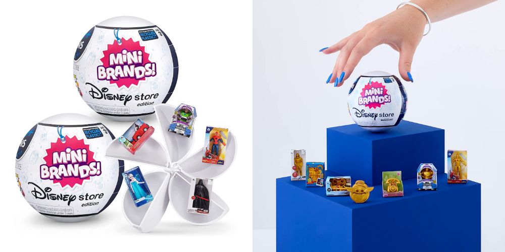 5 Surprise Disney Mini Brands Collectible Toys by ZURU collage