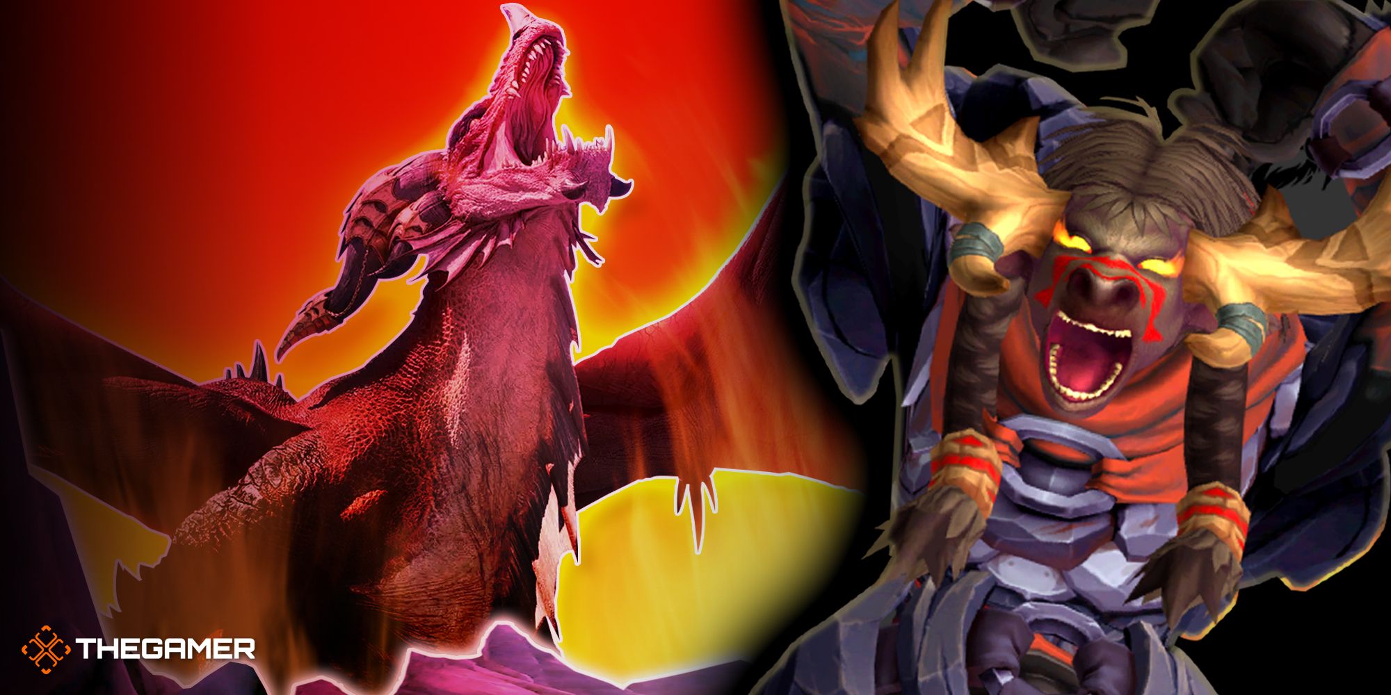 Art and screenshot from World Of Warcraft Dragonflight.