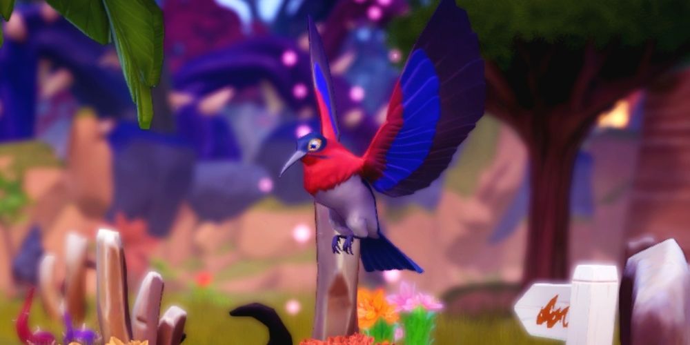 A Sunbird in Disney Dreamlight Valley