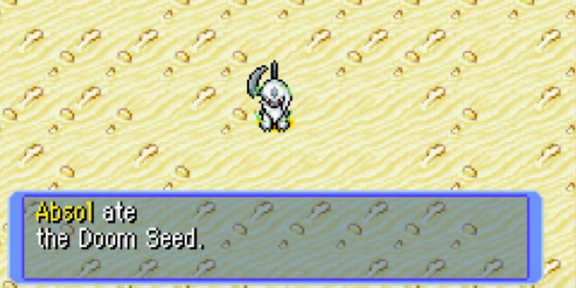 Absol from Pokemon Mystery Dungeon Featuring Doom Seed