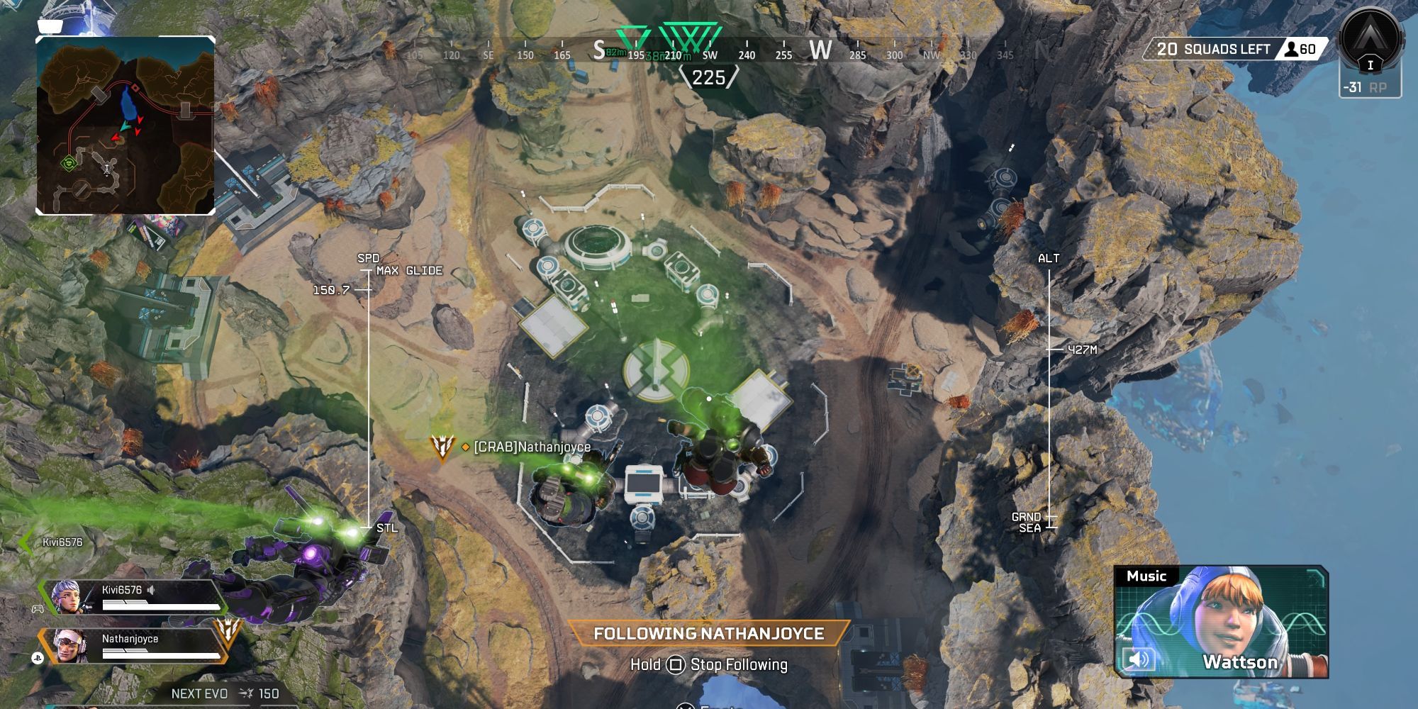 Apex Legends Broken Moon - Alpha Base from above