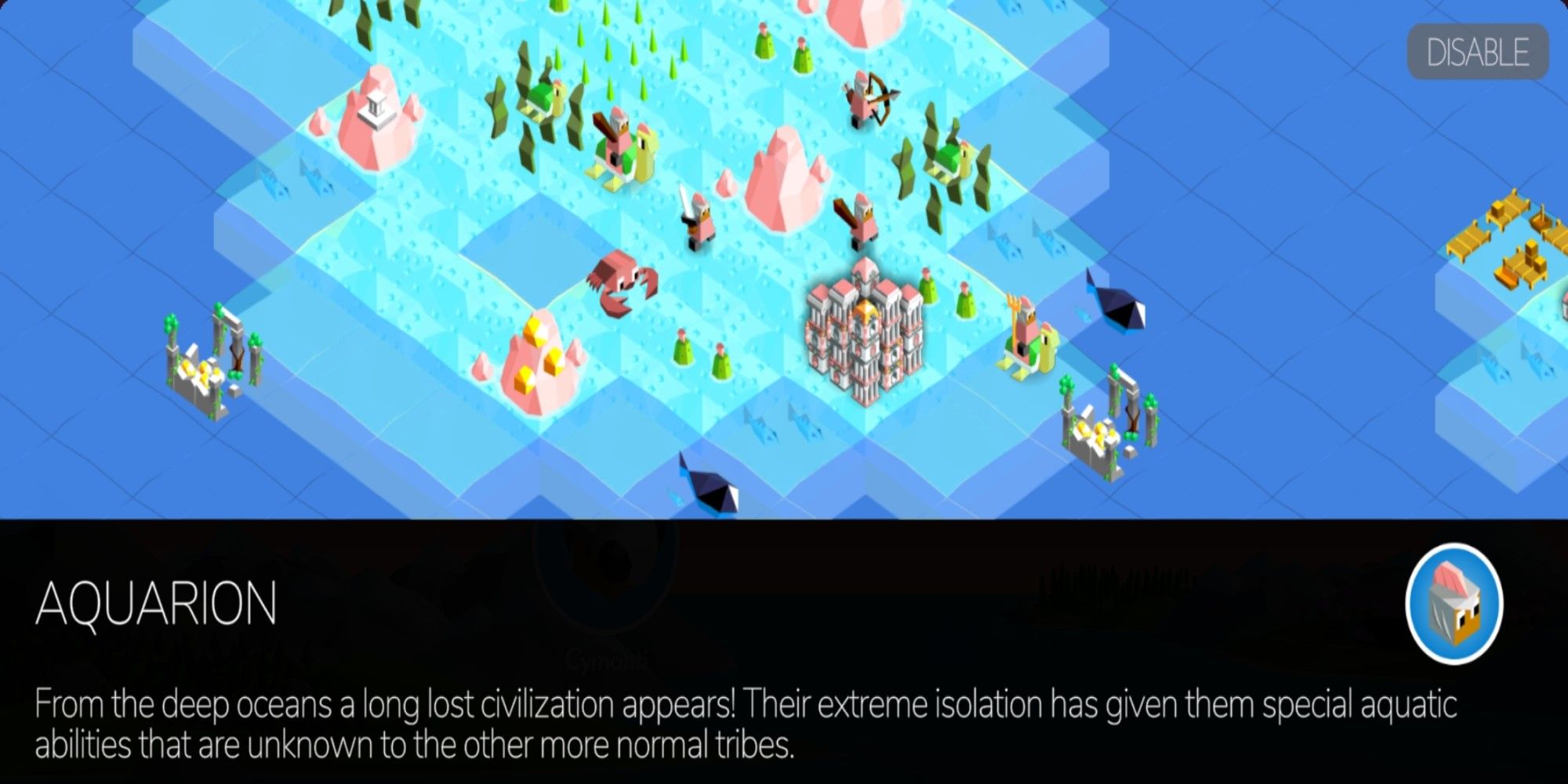 Information on the Aquarion Tribe from Battle of Polytopia.