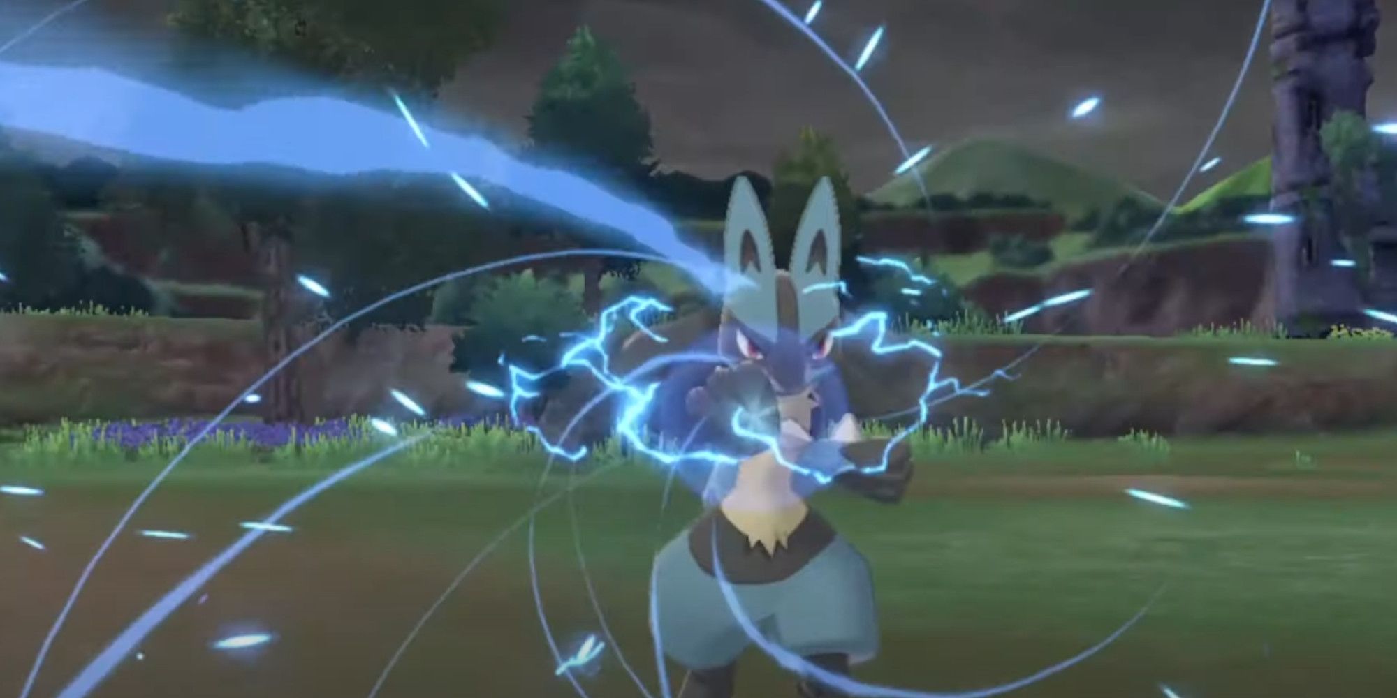 Lucario Charging Up Aura Sphere