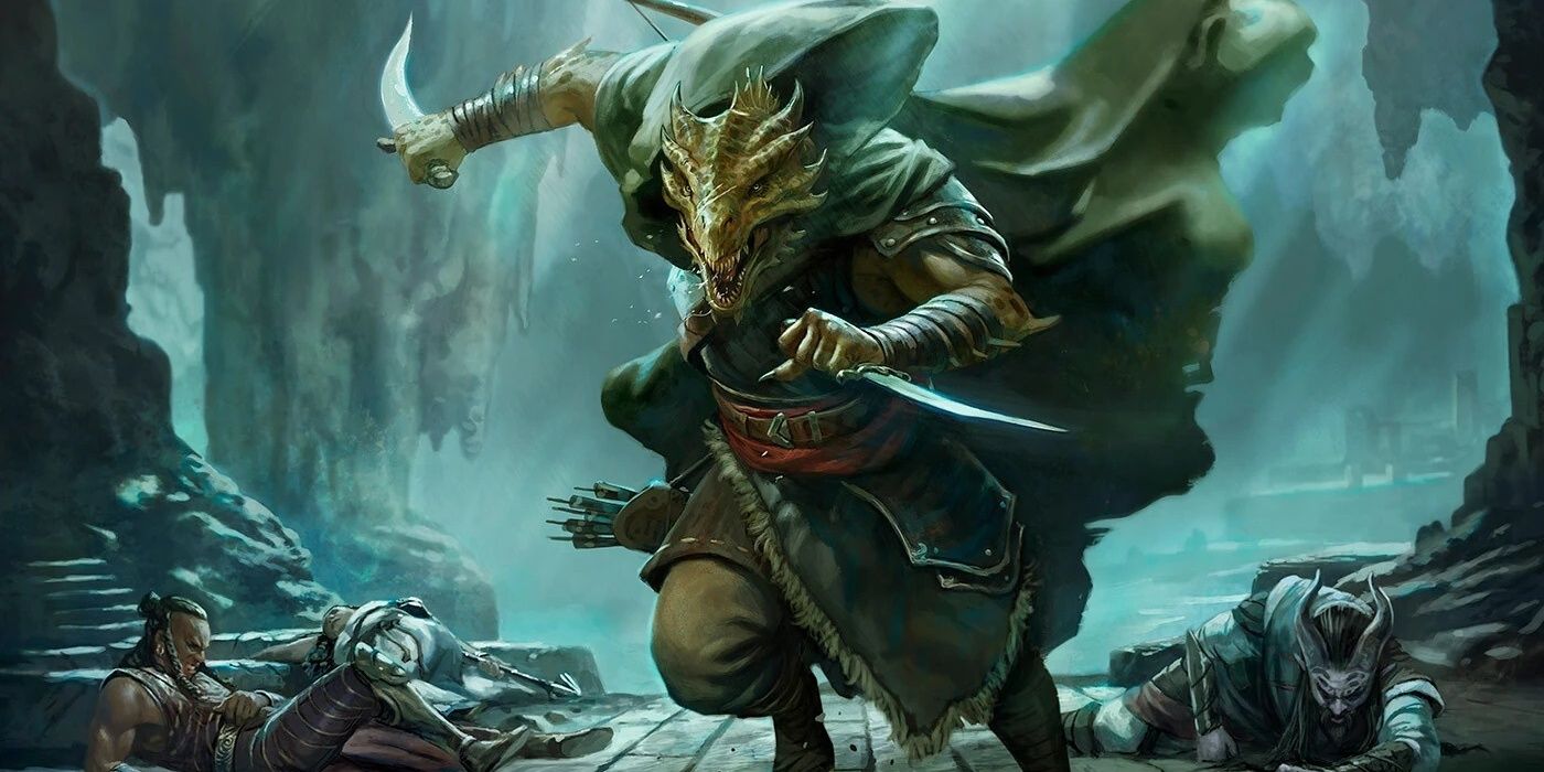A Dragonborn hunter who avenges his allies in Dungeons & Dragons.
