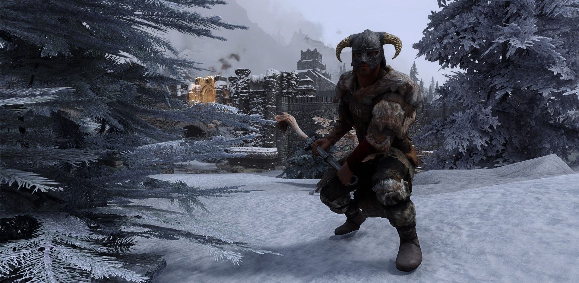 Barbarian Fur Armor Dragonbone Warhammer Modded