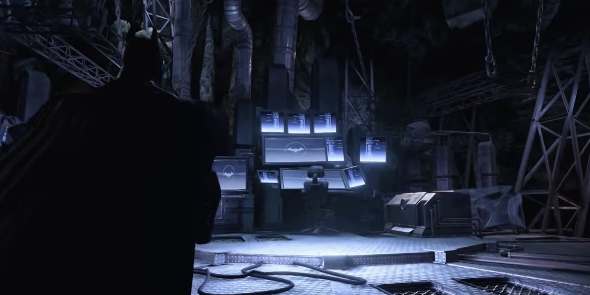Batman in the Batcave in Batman Arkham Asylum