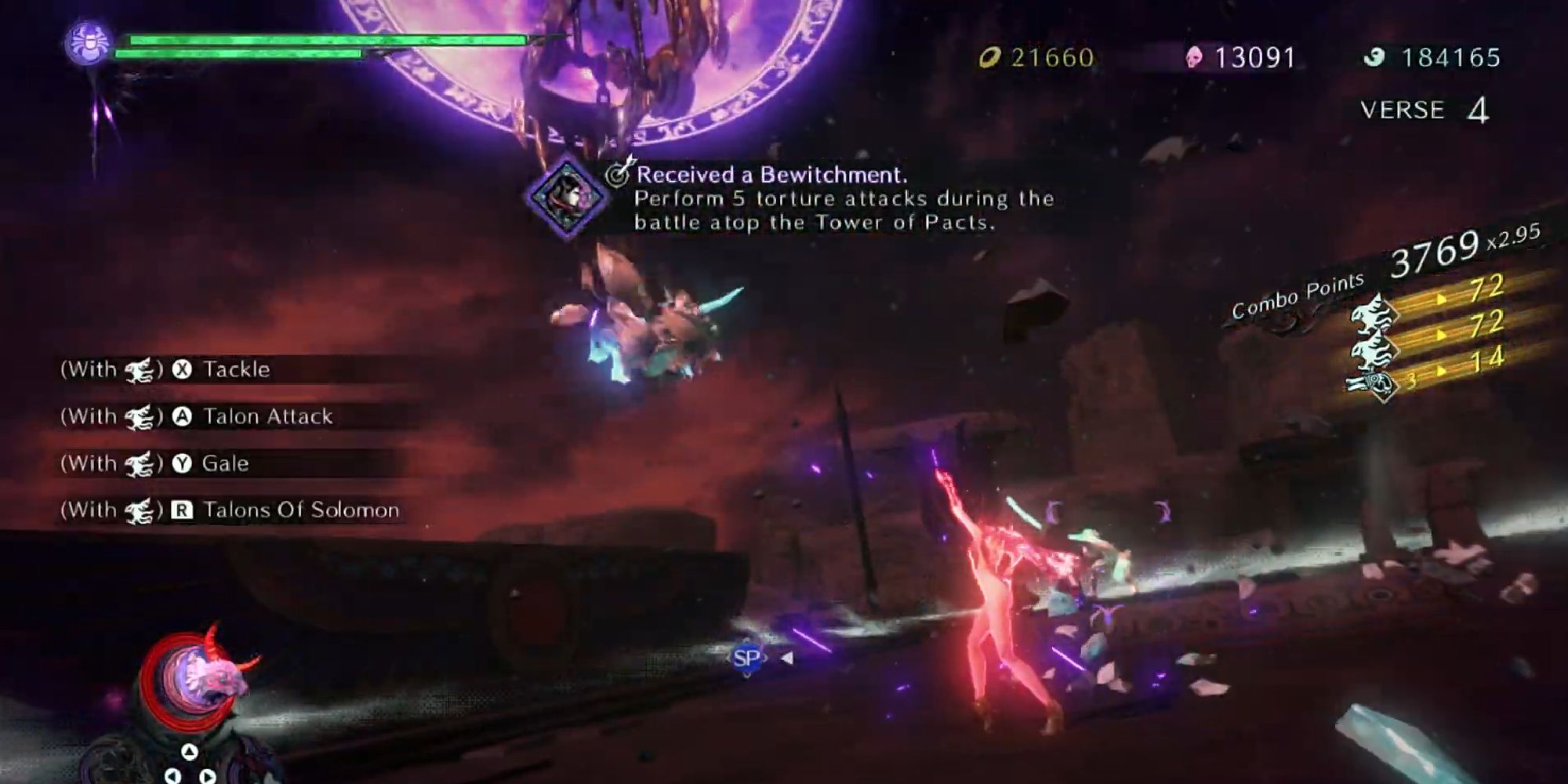bayonetta 3 chapter 9 verse 4 torture attack bewitchment