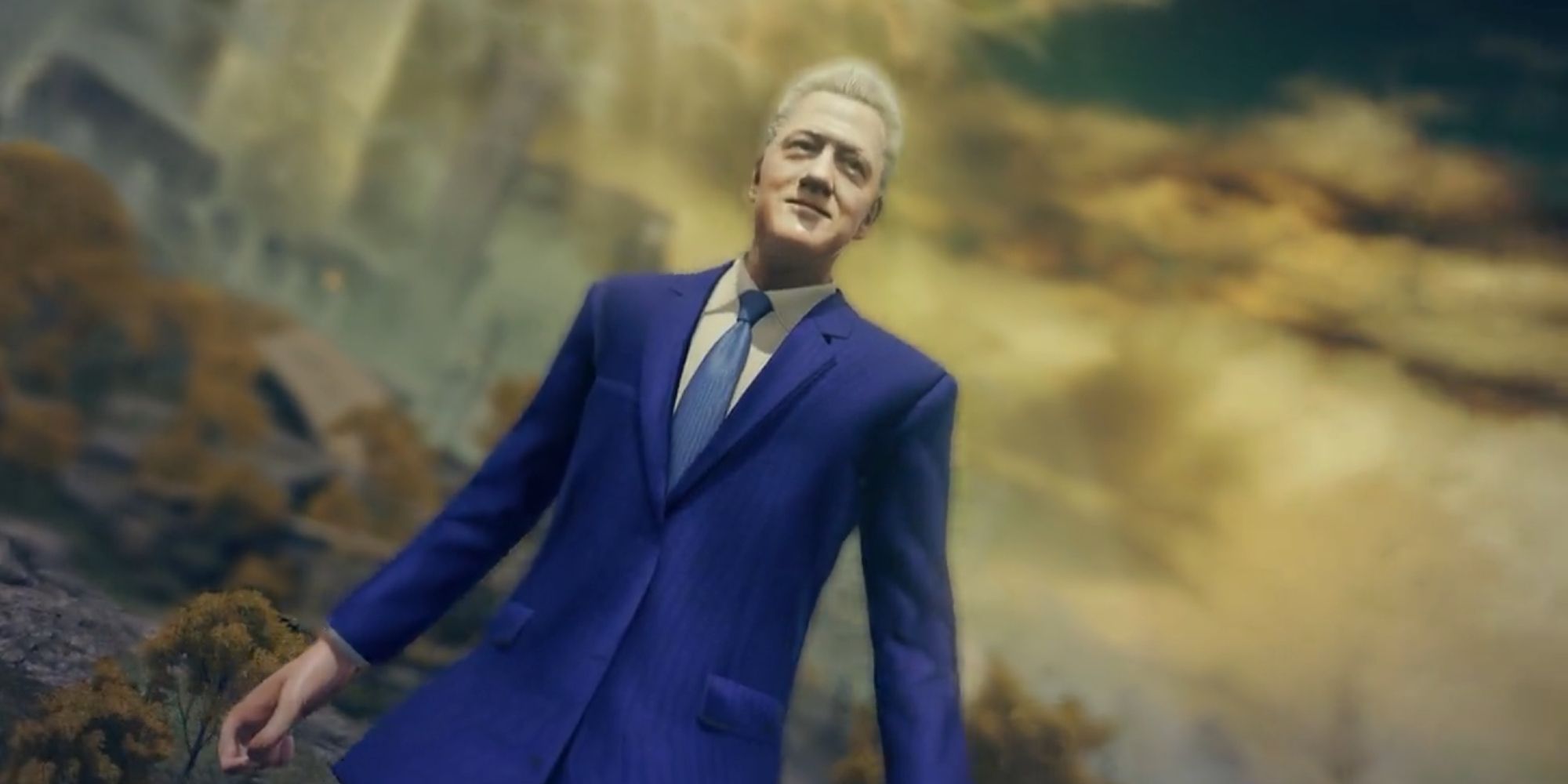 Someone made an Elden Ring Bill Clinton mod, because of course