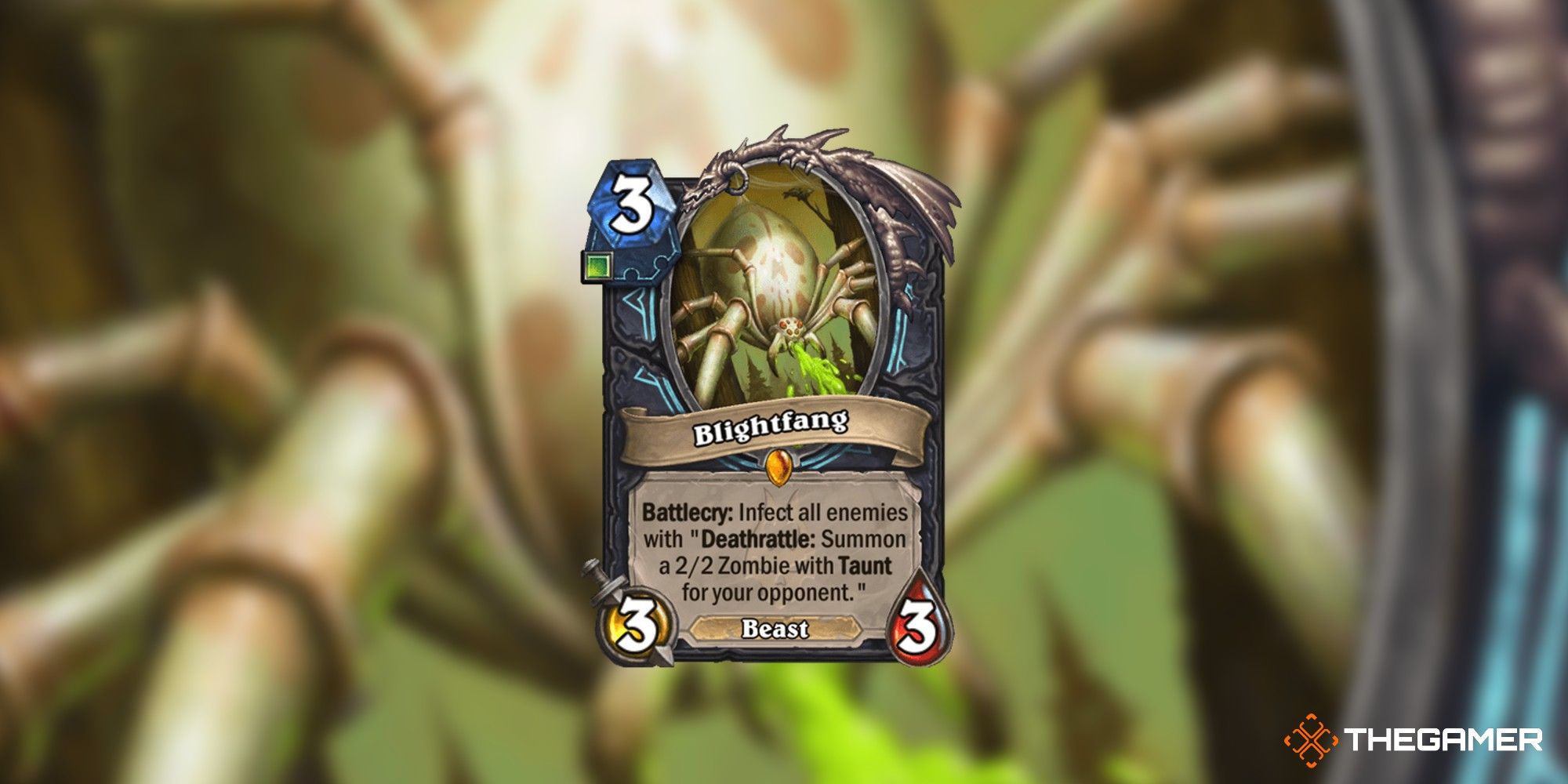 Blightfang Death Knight Hearthstone Card