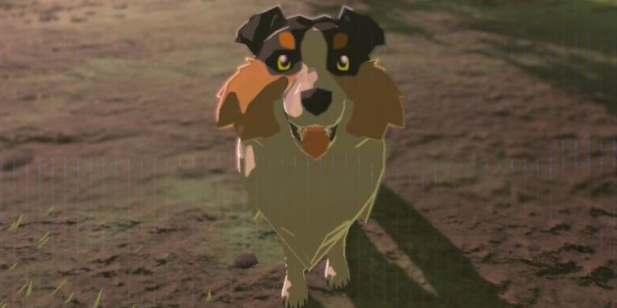 Close up of a dog in Breath of the Wild.