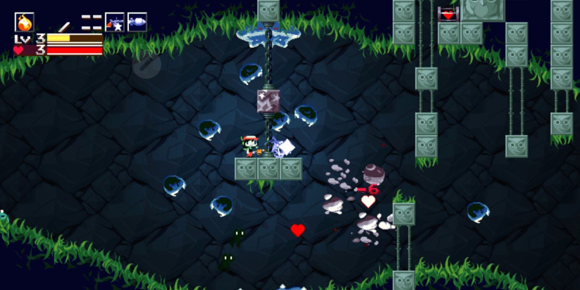 Quote platforming in Cave Story+