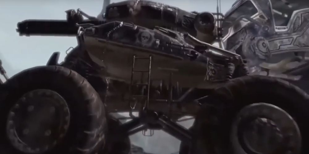 gears of war 2 centaur tank closeup