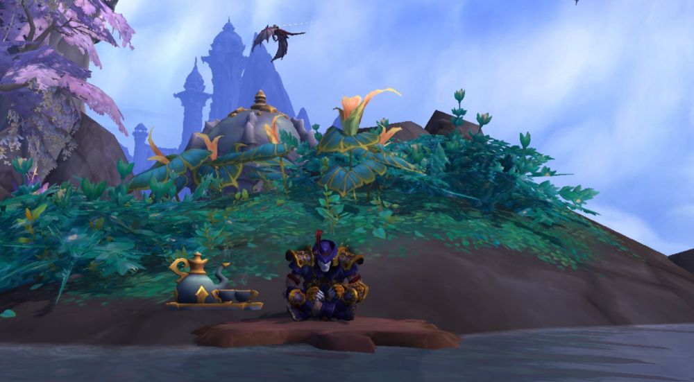 World Of Warcraft: Dragonflight - Outlaw Rogue having Tea By the River Stat