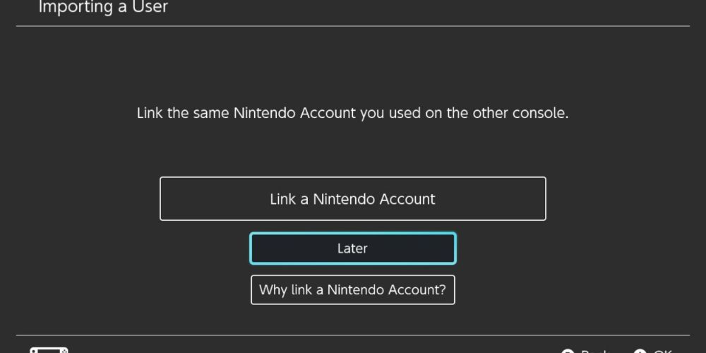 The owners considers linking their Nintendo Account as they use a Nintendo Switch.