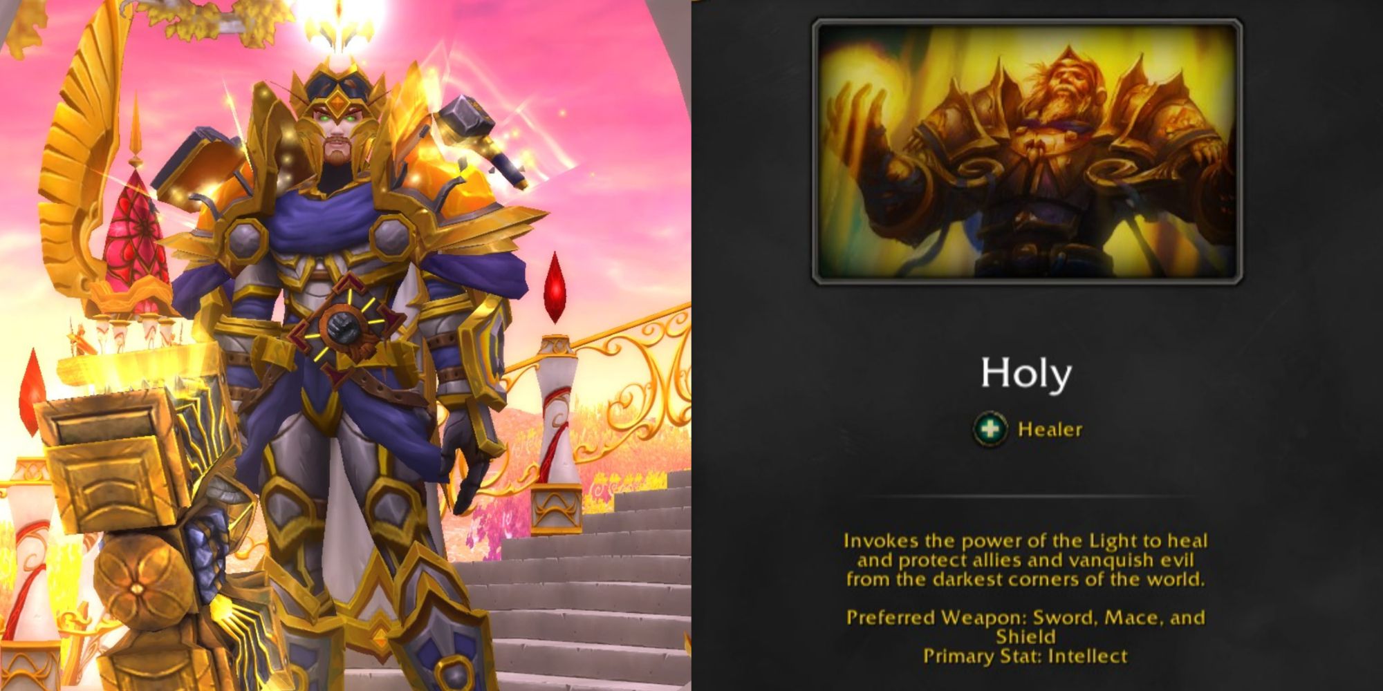 Holy Paladin Specialization in World Of Warcraft.