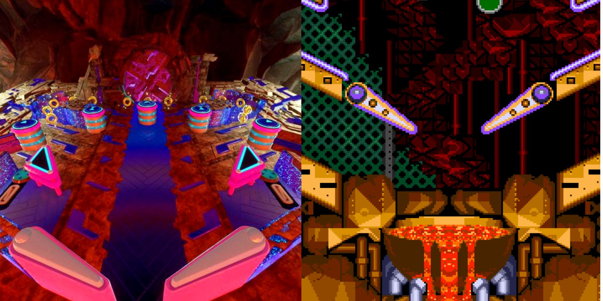 Sonic Frontiers' volcano pinball minigame is likely a reference to Sonic Spinball for the SEGA Mega Drive.