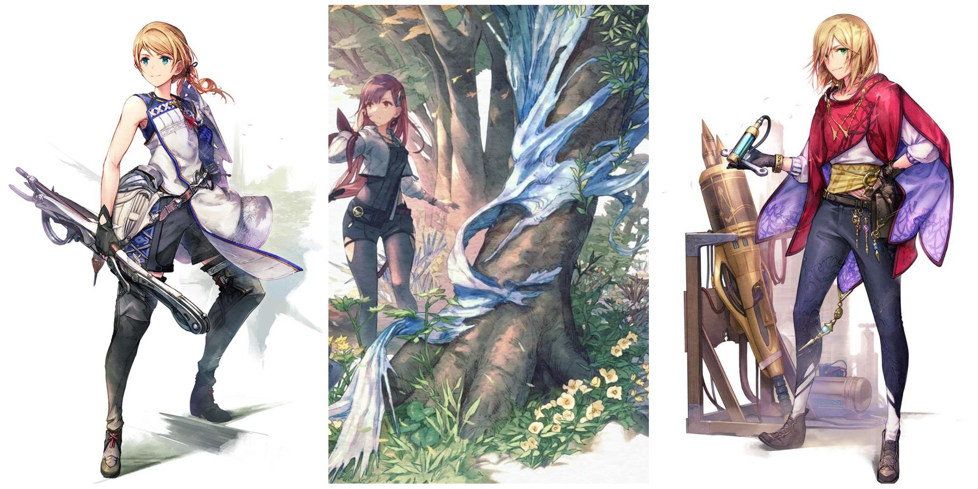 All three pictures are official artwork