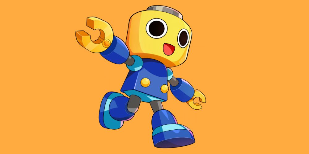 Servbot running with his arms out in Marvel vs Capcom 2