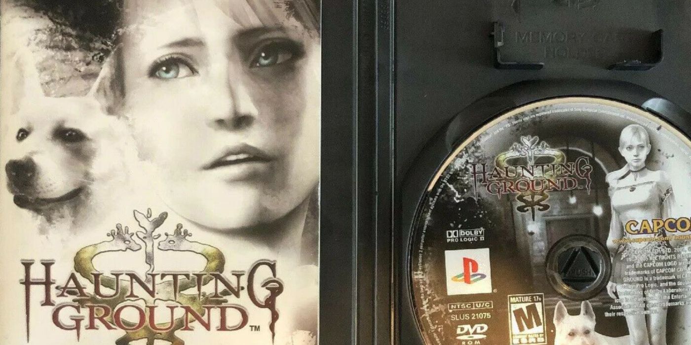 An image of the box art for Haunting Ground on a pamphlet inside the disc box.