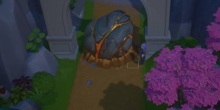 Coral Island Early Access Gold Ore Blocking Boulder