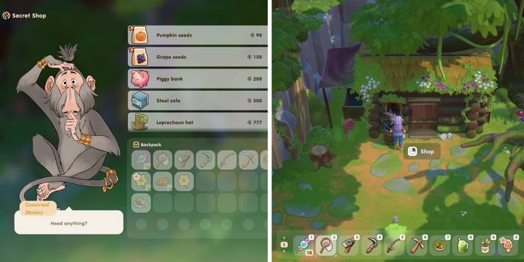 Coral Island Hidden Vendor Concerned Monkey Cabin