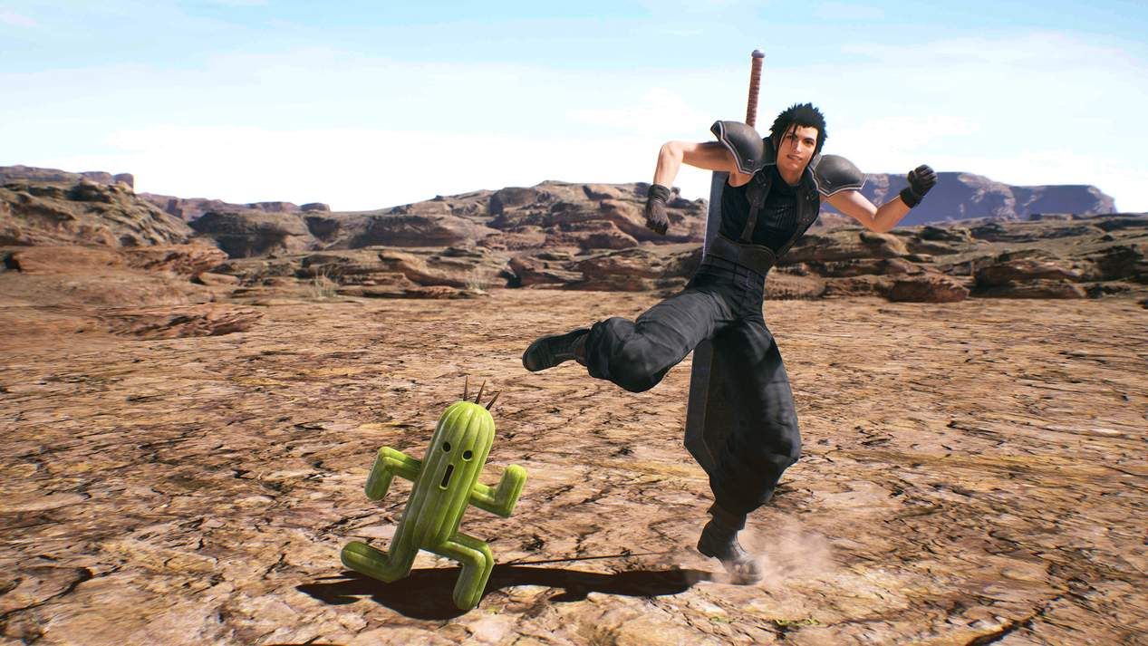 Crisis Core FF7 Reunion Zack Cactuar Dance Routine