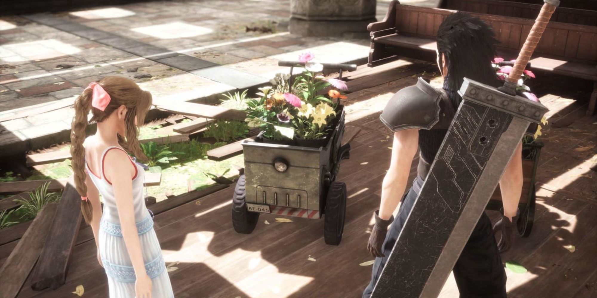Crisis Core: Final Fantasy VII Reunion Flower Wagon Minigame