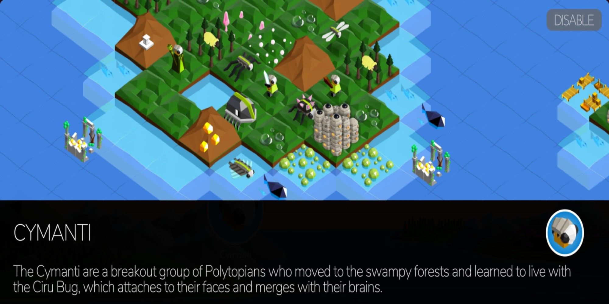 Information on the Cymanti Tribe from Battle of Polytopia.