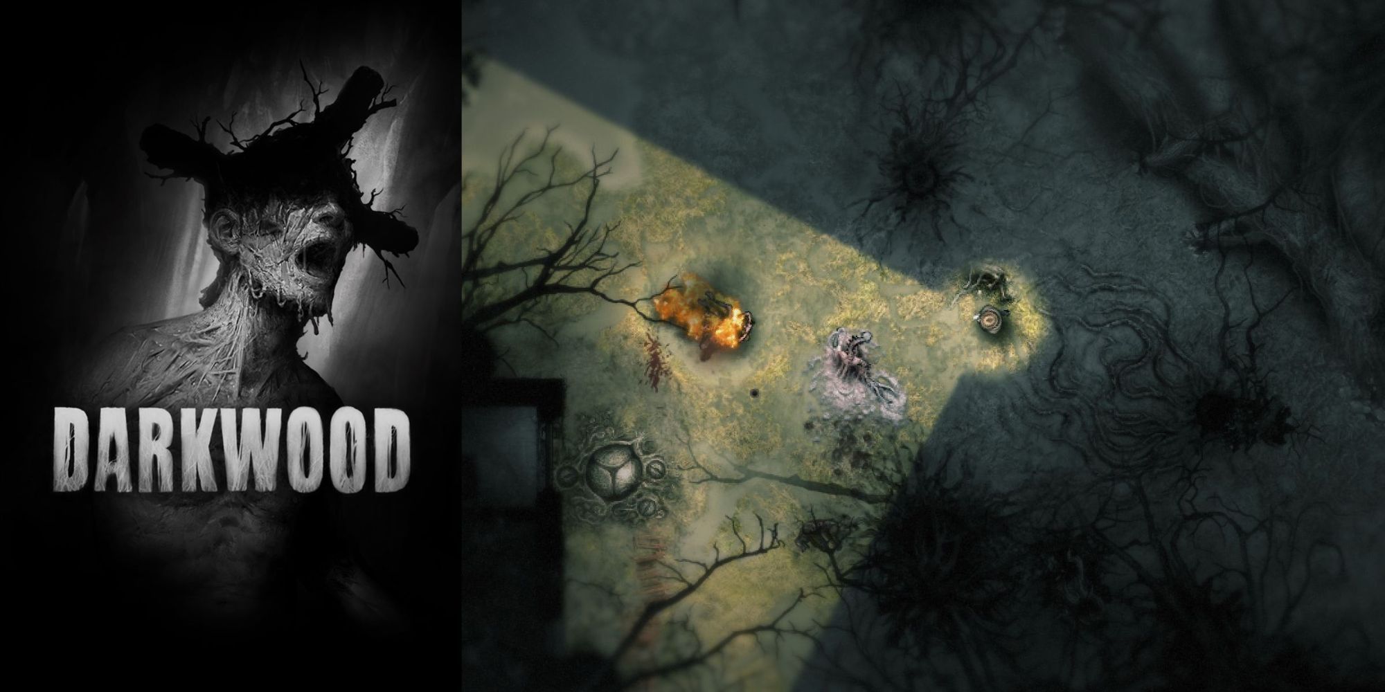 Darkwood Cover art with in-game image