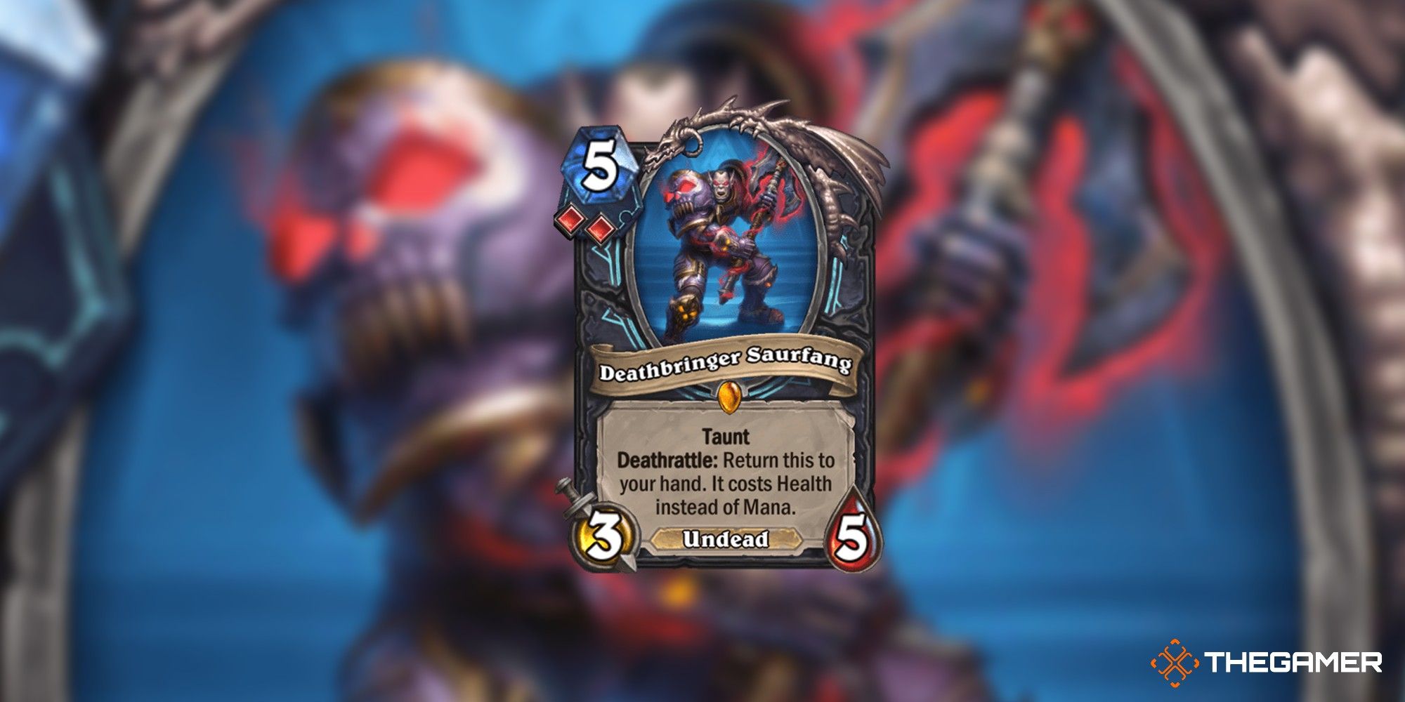 Deathbringer Saurfang Death Knight Card