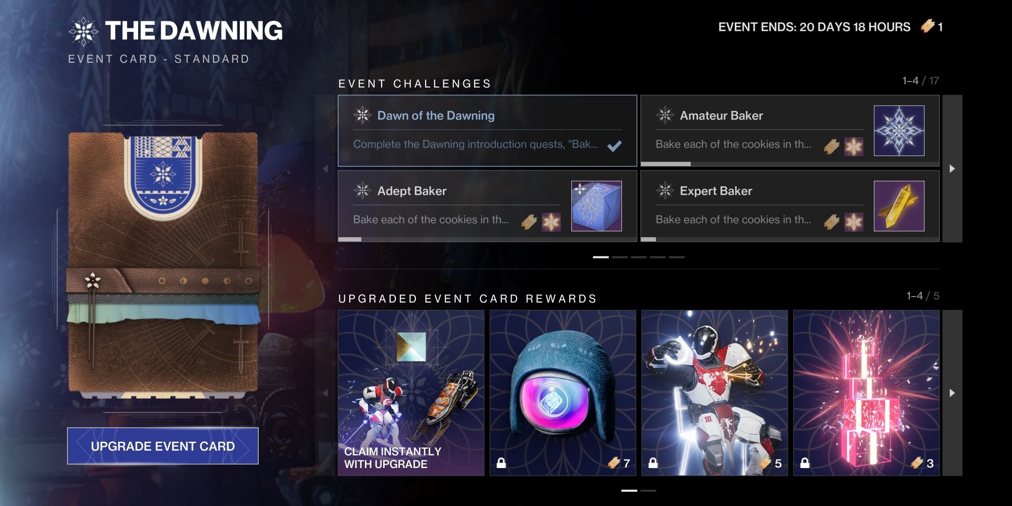 Destiny 2 Dawning Event Card Challenges