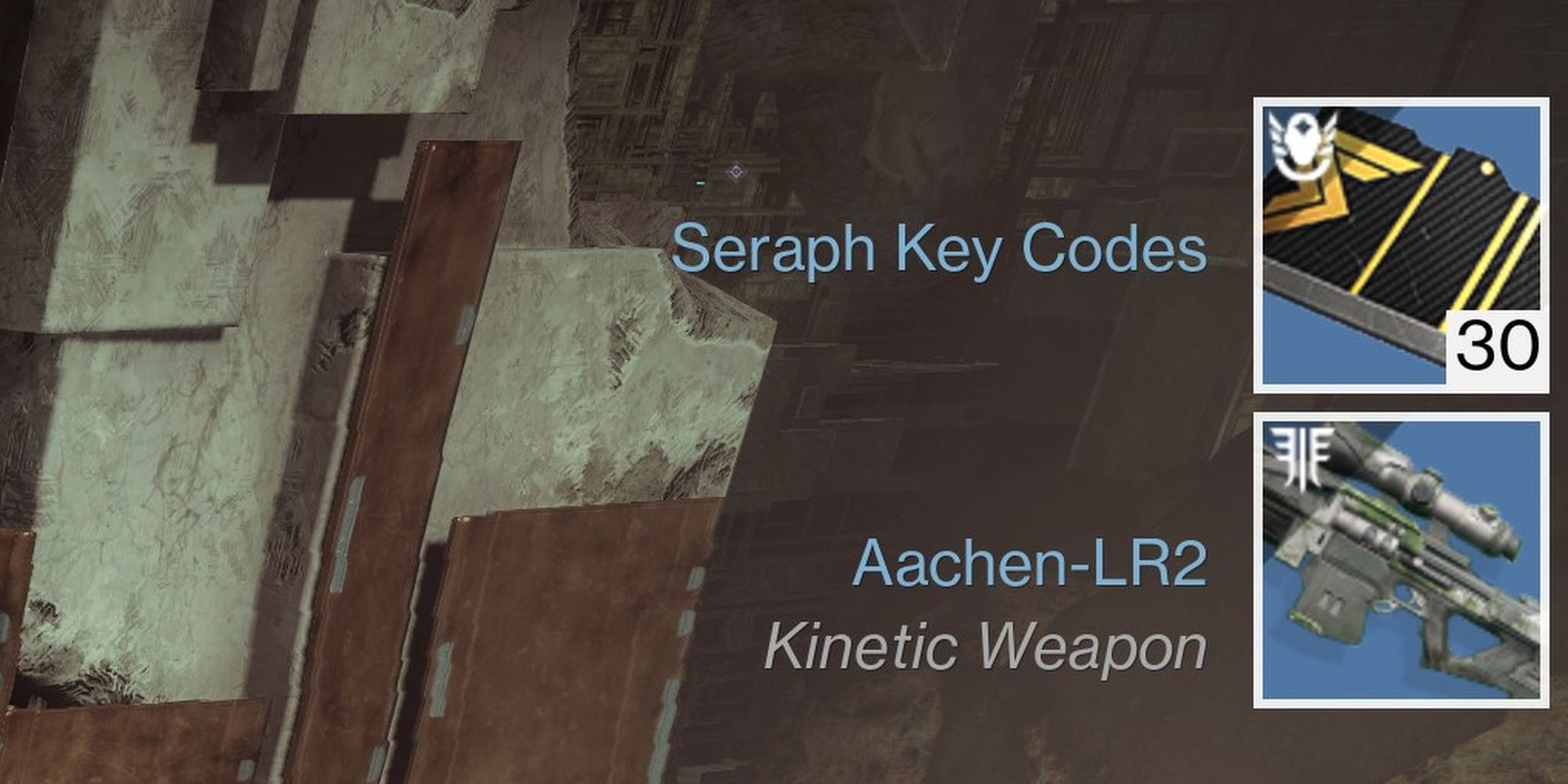 Destiny 2 Seraph Key Code